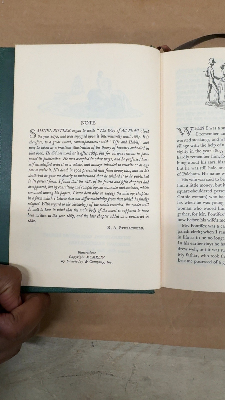 The Way of All Flesh Samuel Butler Hardcover 1944