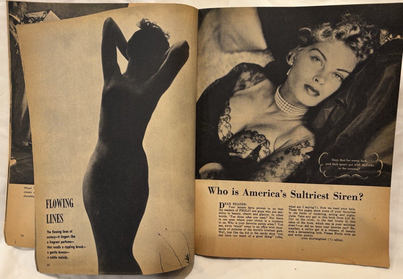 Frolic Magazine Apr 1952 Vol 1 No.5 MARILYN MONROE, Bunny Yeager & Others