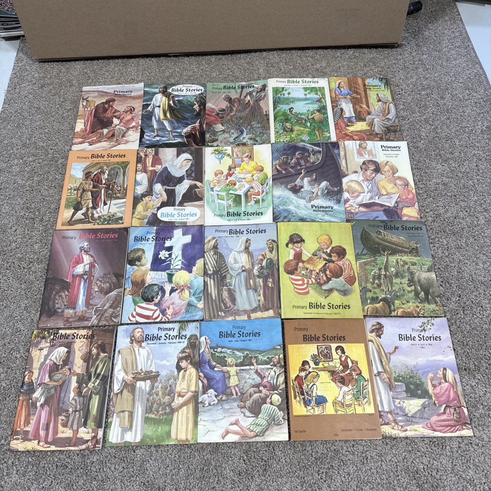 1970’s- 1980’s AUTHENTIC Primary Bible Stories Lessons- Vintage Nice Condition!