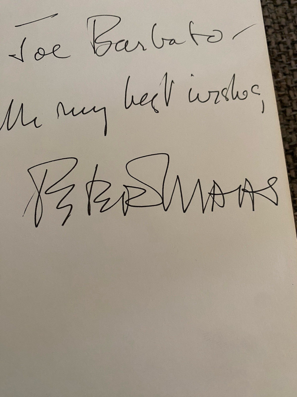 Peter Maas Manhunt First Edition Signed Inscribed Hardcover