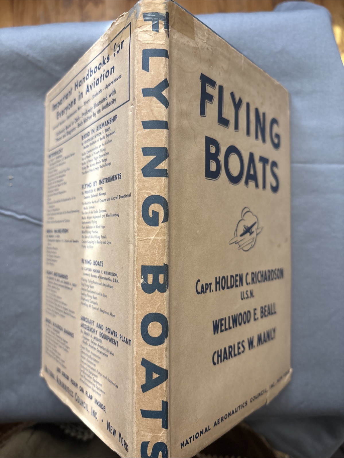 Flying Boats 1942 1st Ed. WWII Pan American Clipper Boeing Seaplanes Dust Jacket