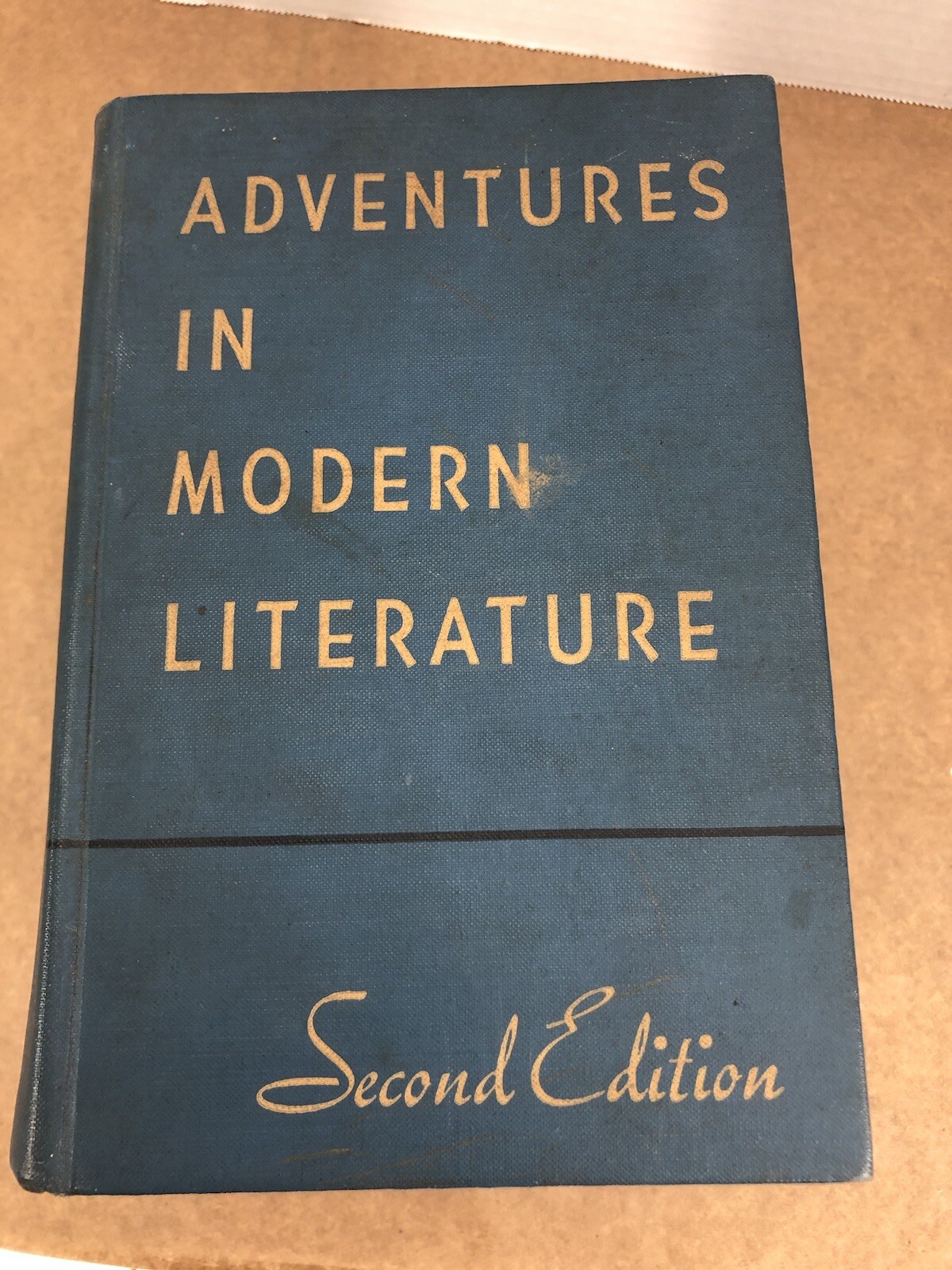 Adventures in Modern Literature 2nd Edition School Textbook 1944 Illustrated
