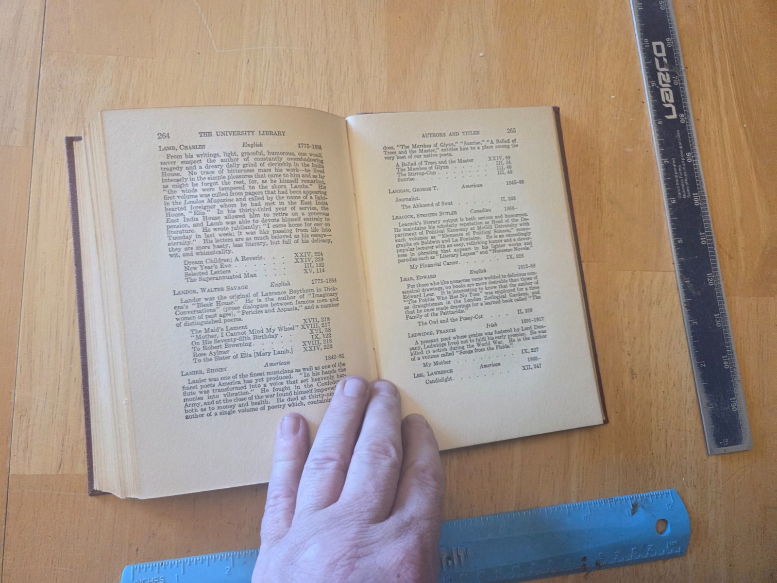 The University Library – Reading Guide – John Huston Finlay – 1936 Doubleday Har