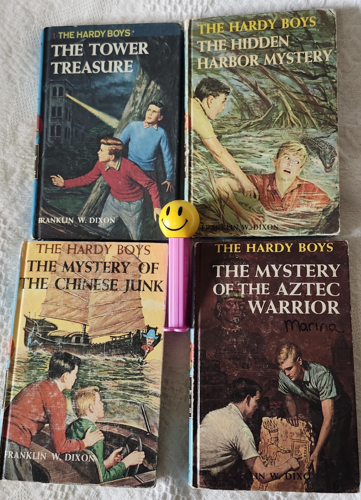 VTG Hardy Boys Book Lot: 1 -1985; 14, 39, 43 1960s Hardback Covers Teen Mystery