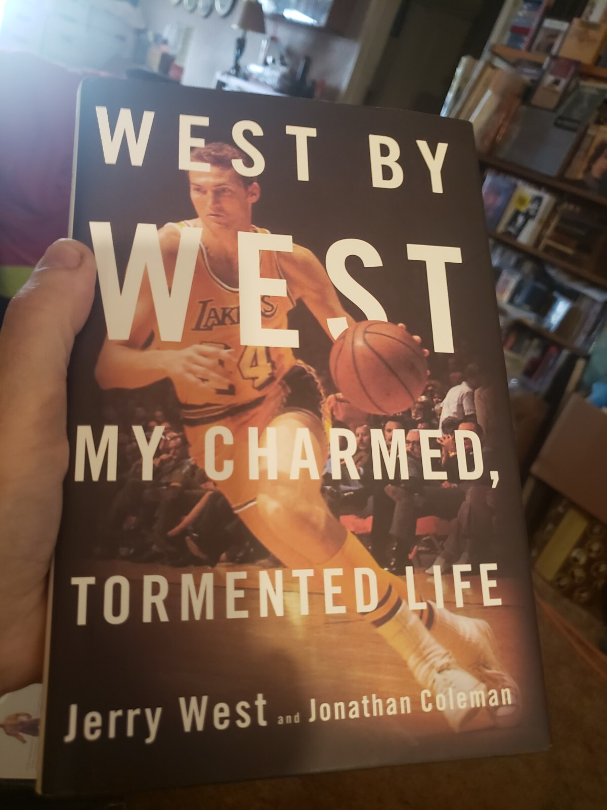Signed Twice Jerry West West By West 1st Edition Hardcover Lakers Star Player