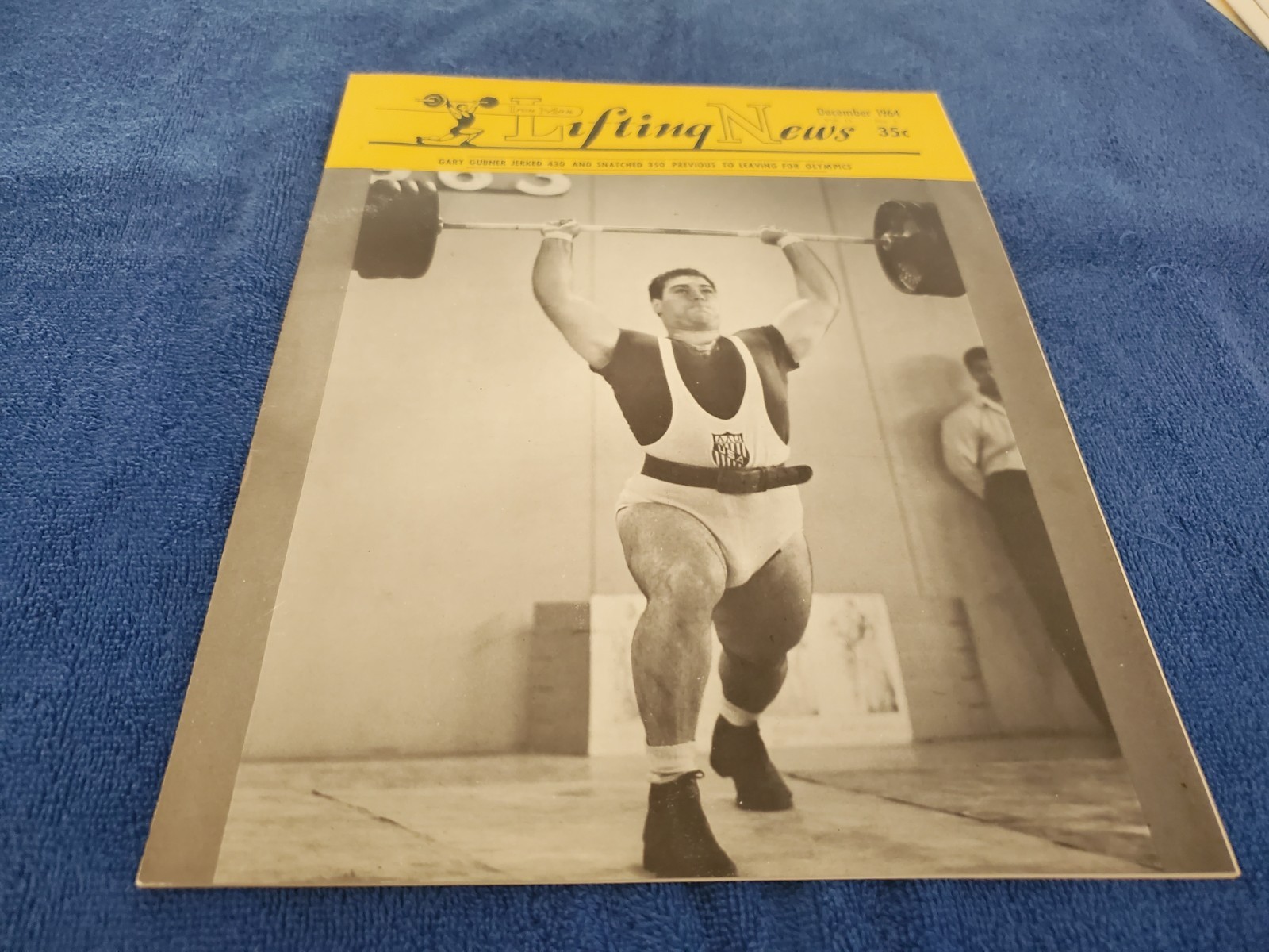 Iron Man Lifting News –Volume 11 # 3 Dec. 1964 Gary Gubner is on the cover