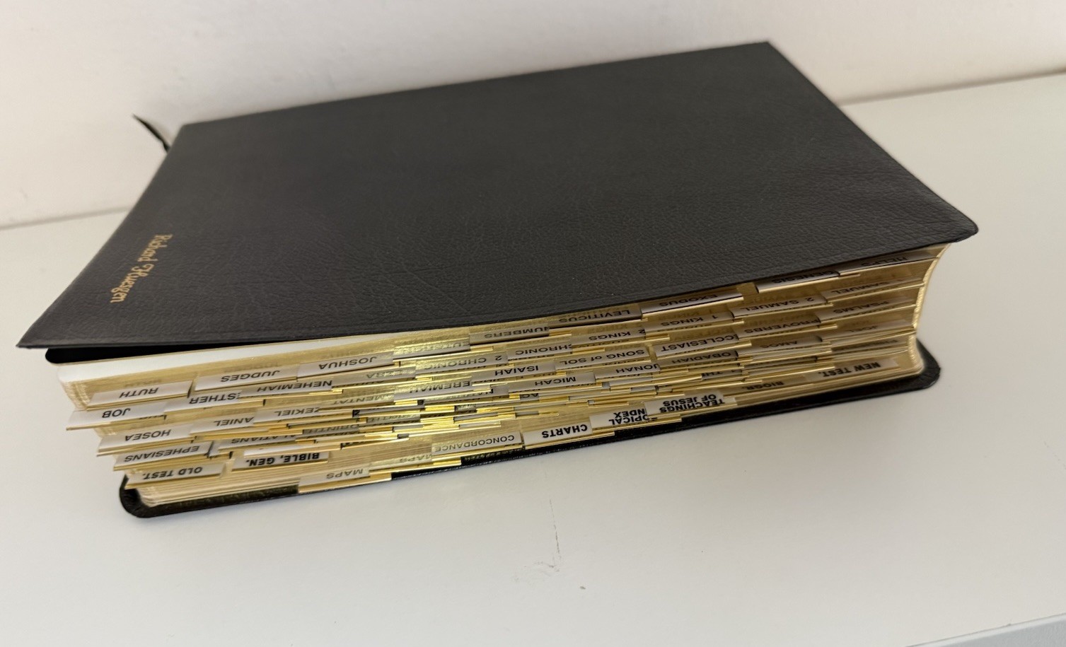 NASB Thompson Chain Reference Study Bible Index BLACK Bonded Leather