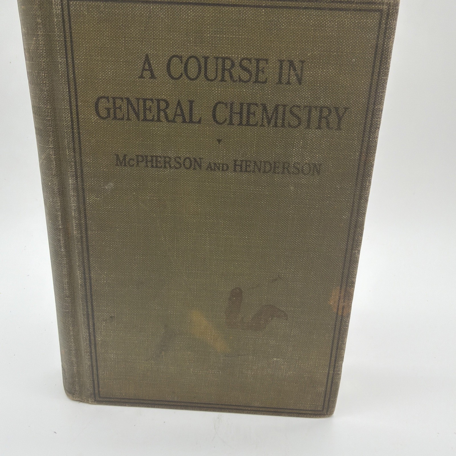 Rare 1921 A Course in General Chemistry McPherson Henderson Hardcover