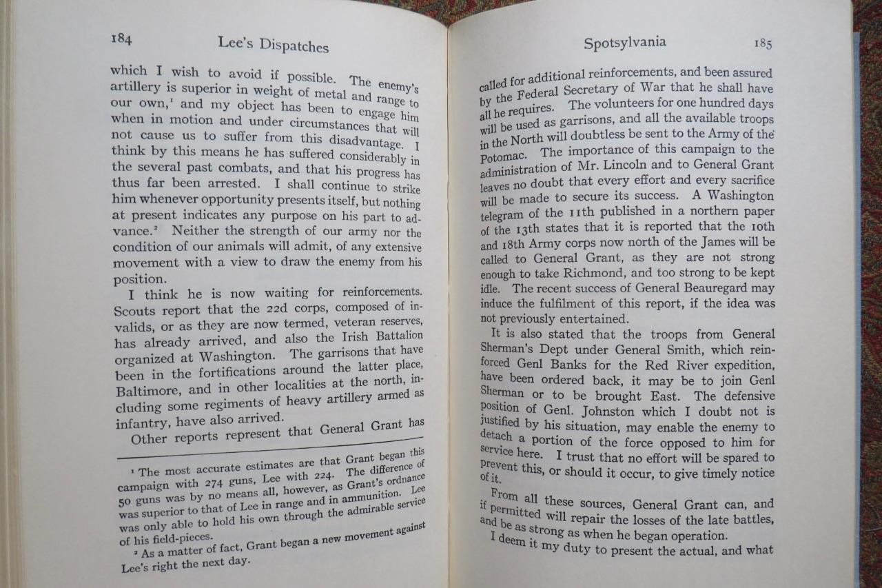 SIGNED – GENERAL ROBERT E. LEE’S CONFIDENTIAL DISPATCHES TO JEFFERSON – 1ST EDIT