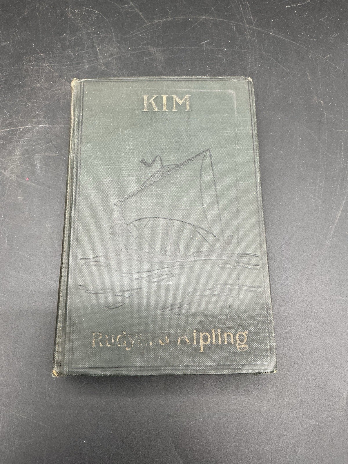 Vintage Kim by Rudyard Kipling Hardcover Book 1900 1901 Garden City NY