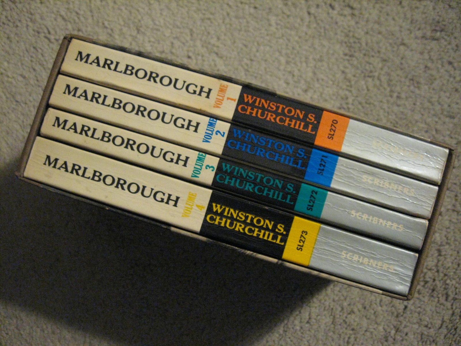Marlborough: His Life & Times 4 Volume Box Set by Winston S. Churchill TPB 1968