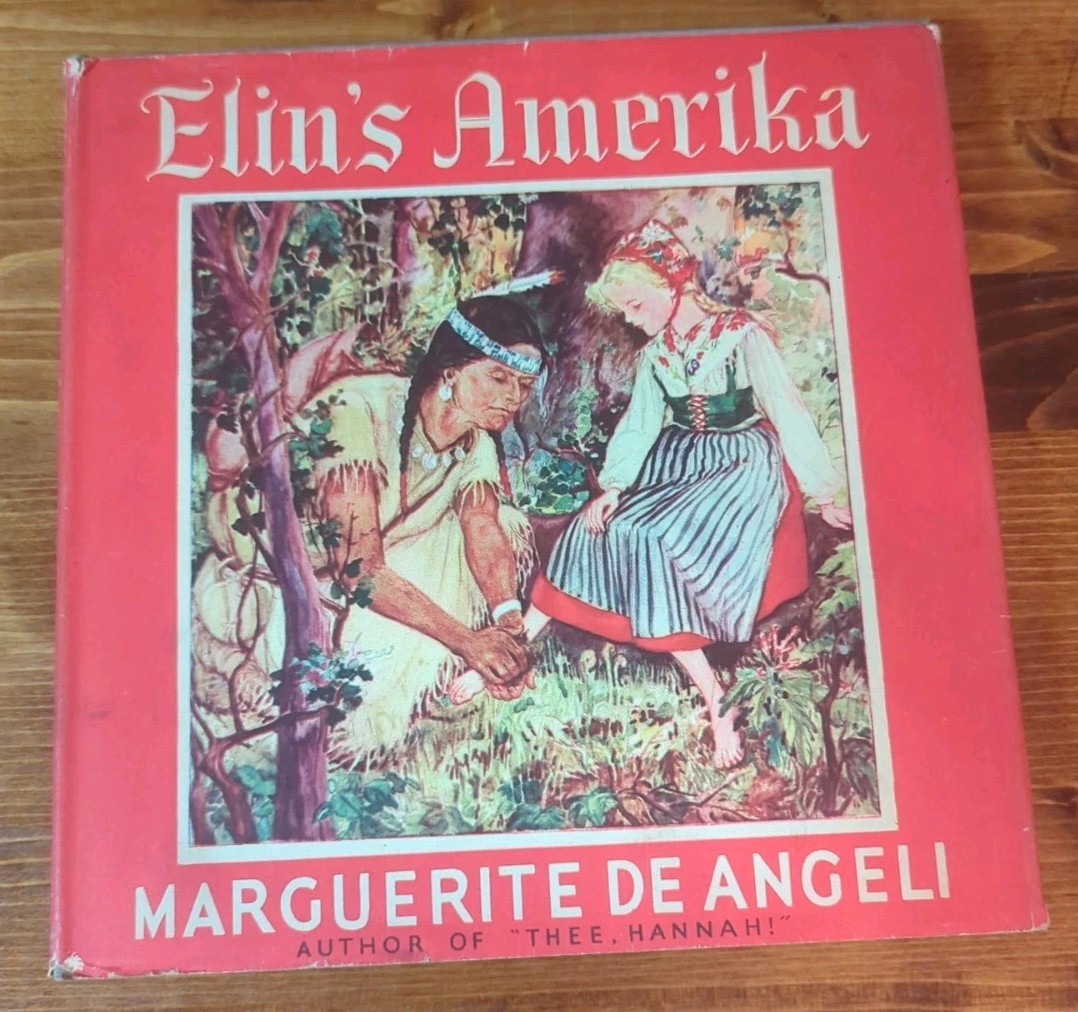 Elin’s Amerika Marguerite de Angeli 1941 Hardcover Dust Jacket New Sweden Colony