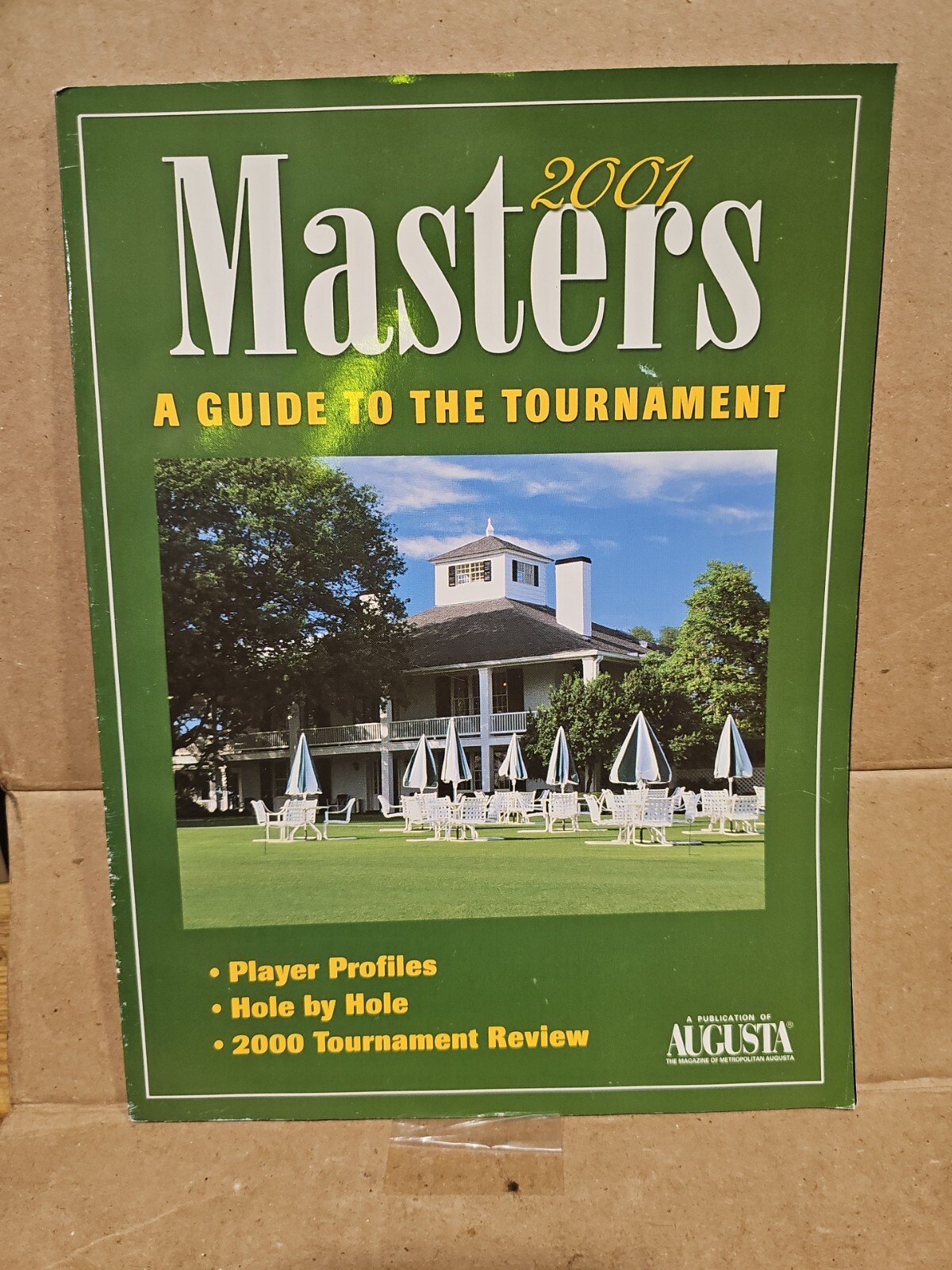 2001 Masters Golf Tournament Program,Augusta,Georgia