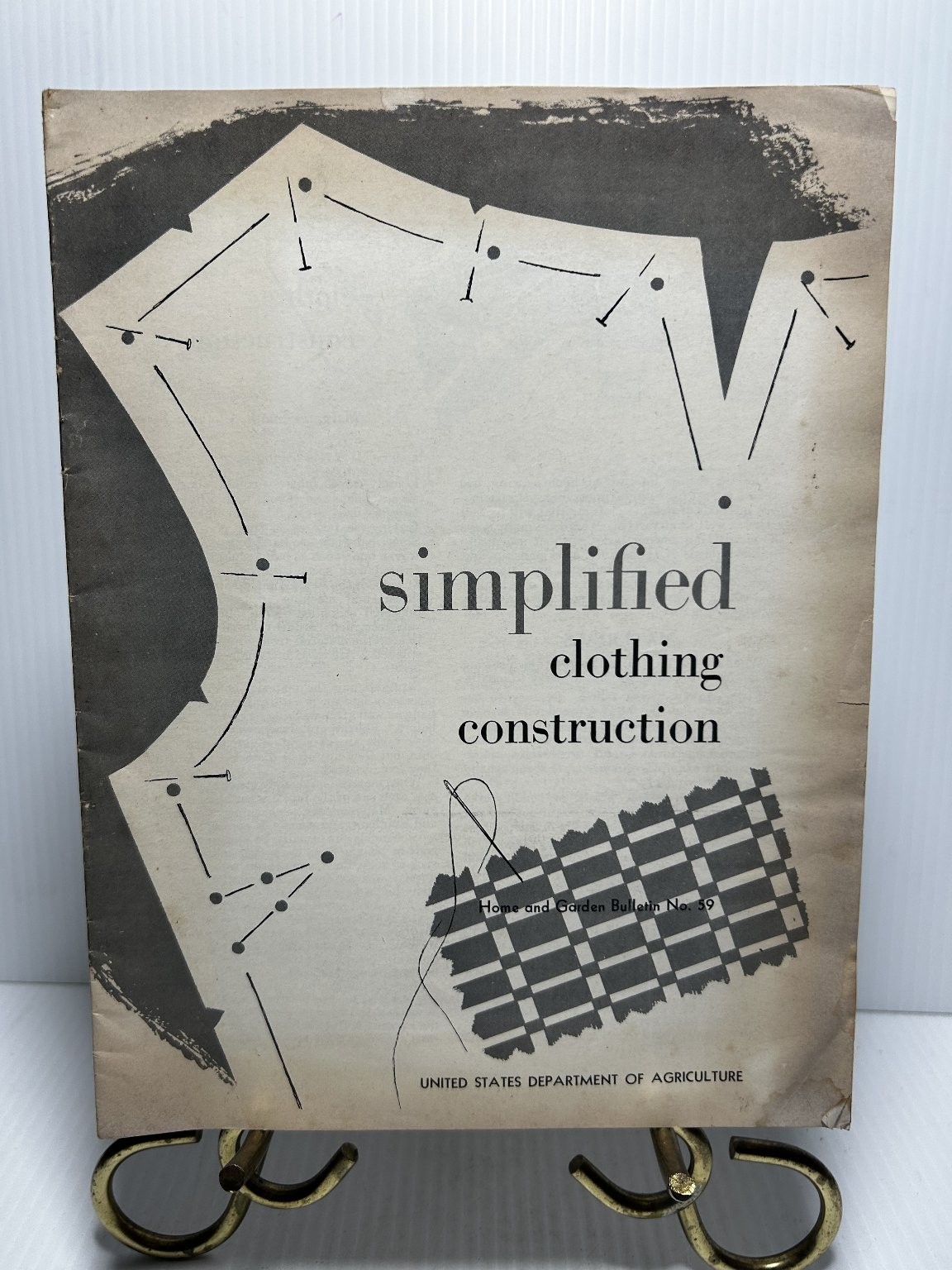 Simplified Clothing Construction Home & Garden Bulletin 59 1965 Sewing Guide