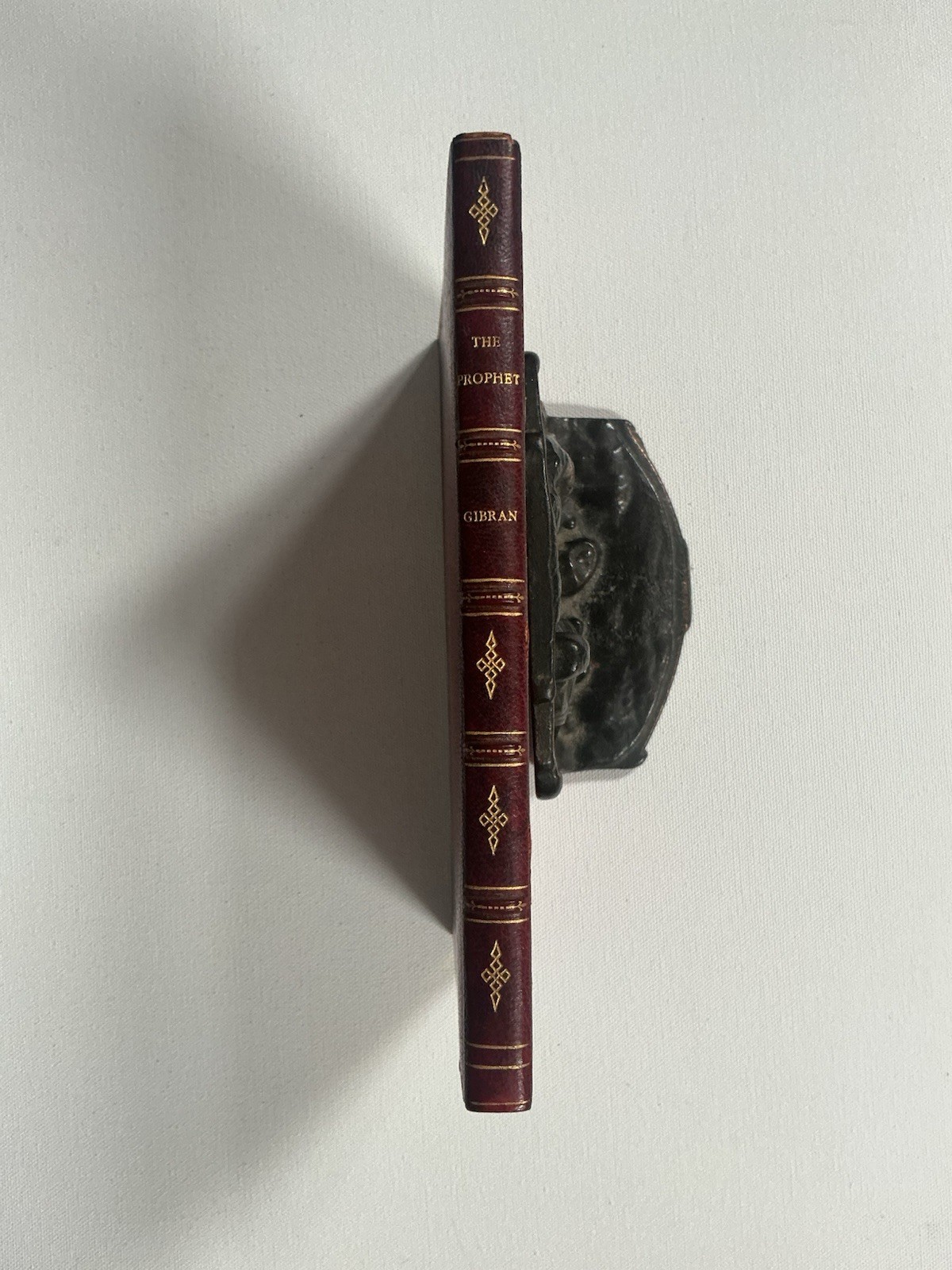 KAHLIL GIBRAN THE PROPHET RARE RED LEATHER BINDING GILDED BAYNTUN OF BATH UK ‘62