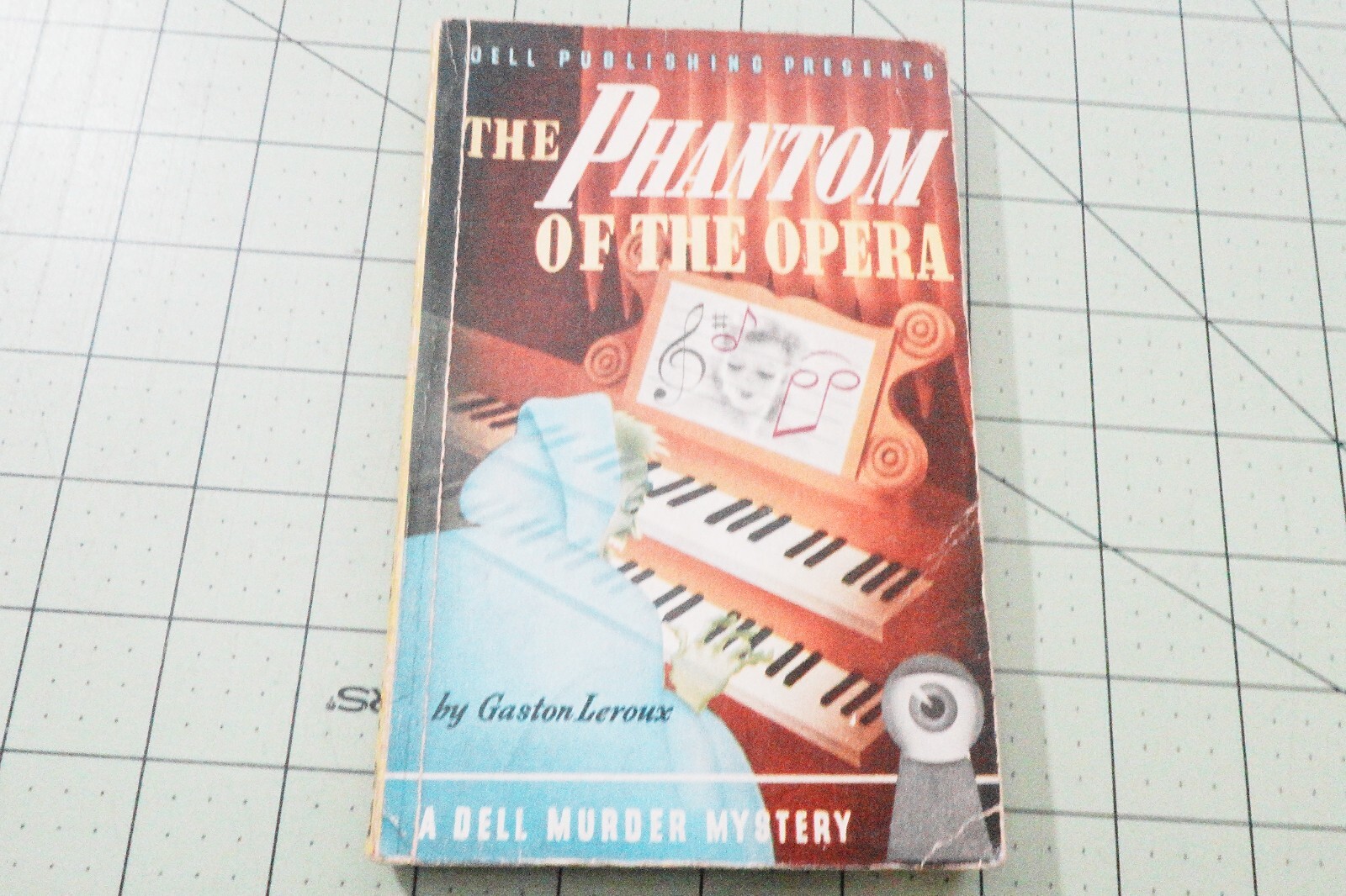 THE PHANTOM OF THE OPERA BY GASTON LEROUX RARE VINTAGE DELL MAPBACK CLASSIC