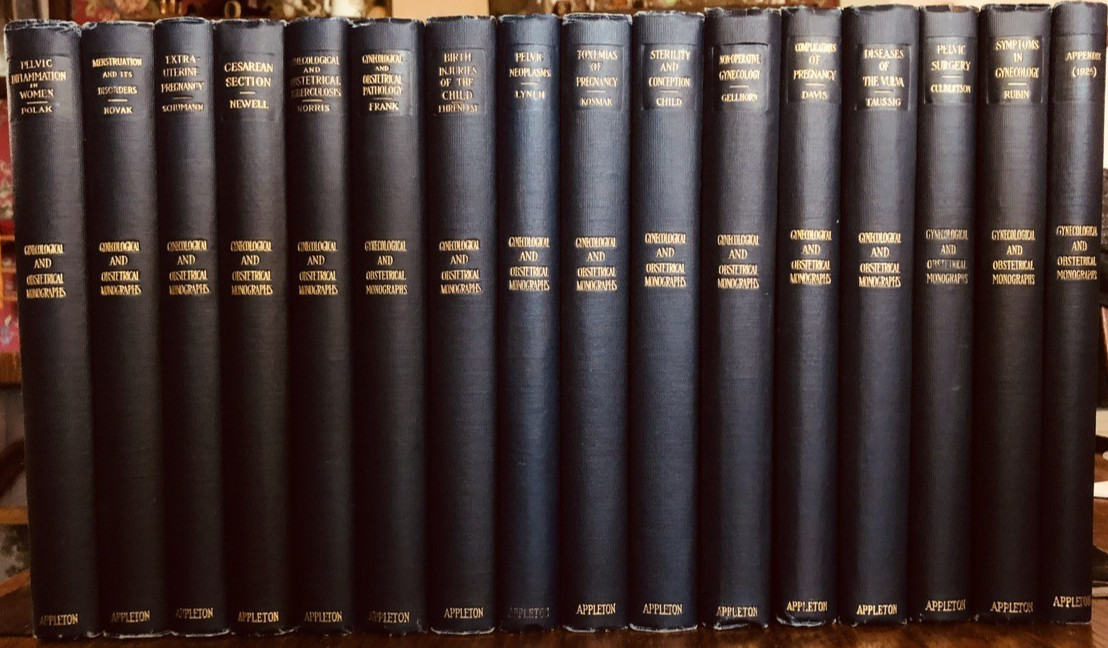 Gynecological & Obstetrical Monographs 16 hc Vol. from 1920s, D. Appleton & Co.