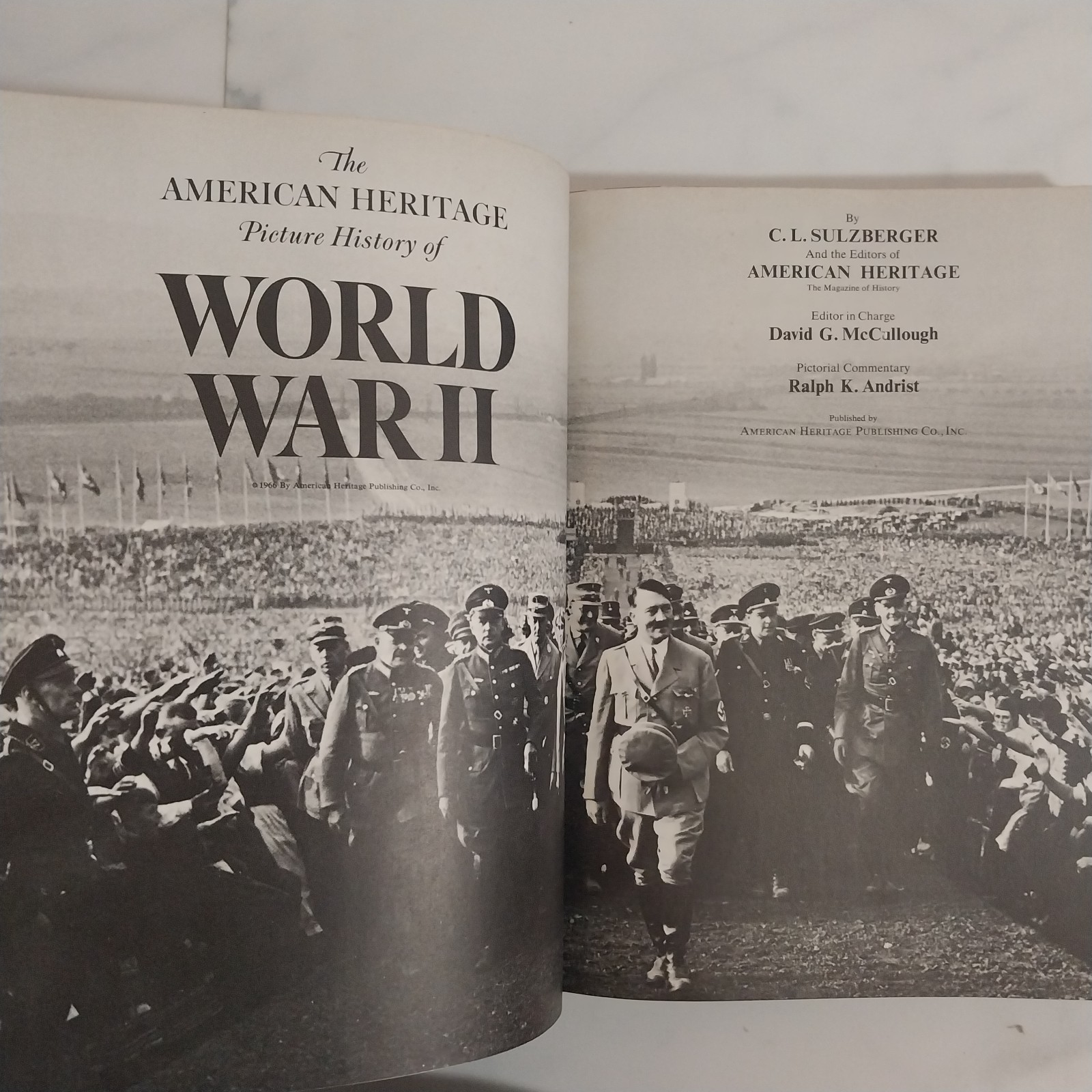 American Heritage Picture History of World War 2 hardcover 1966