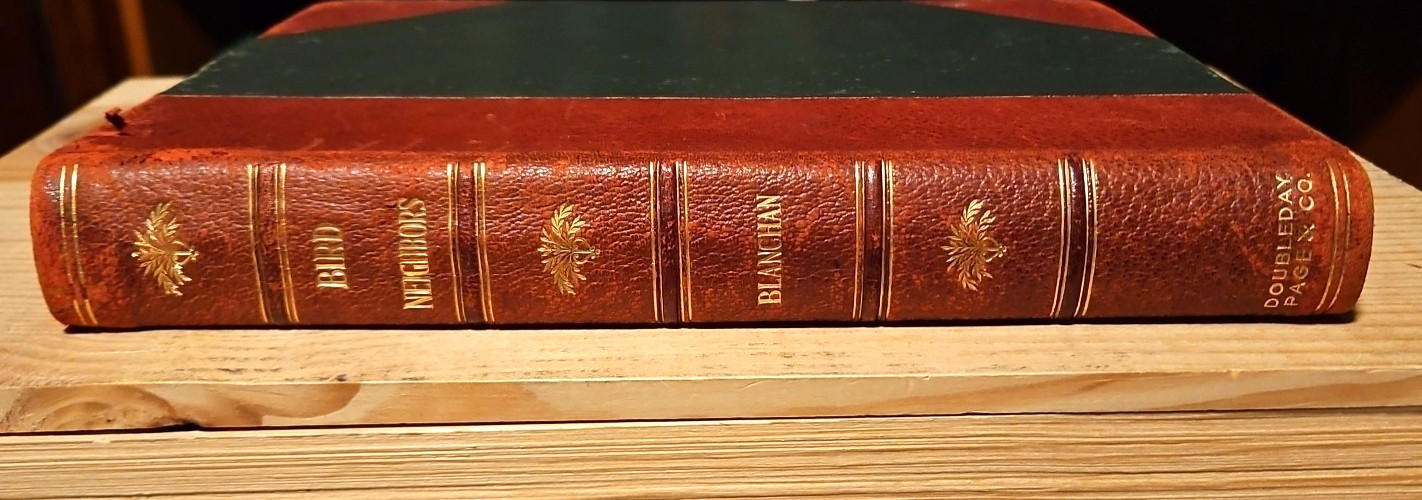 Bird Neighbors by Neltje Blanchan HC 1903 Red Leather/Dark Cloth hardcover