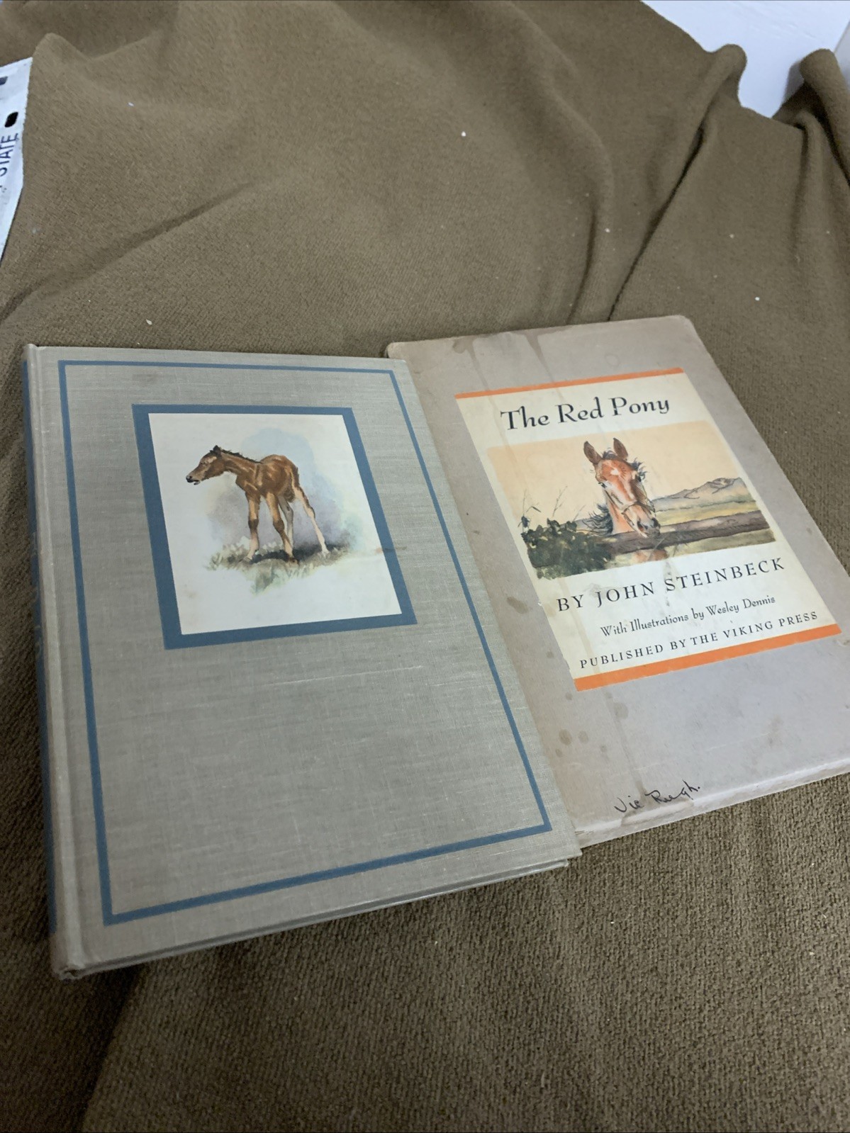 The Red Pony John Steinbeck 1945 First Illustrated Edition Slipcase Literature