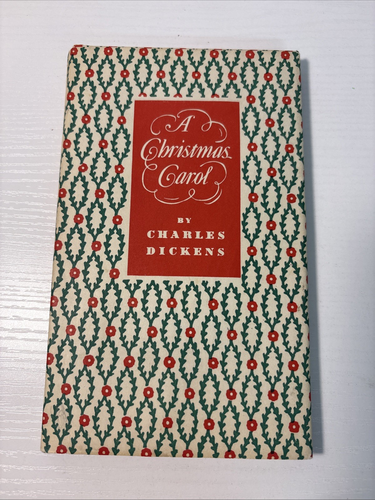 Vtg A Christmas Carol Charles Dickens Hardcover Dust Jacket Peter Pauper Press