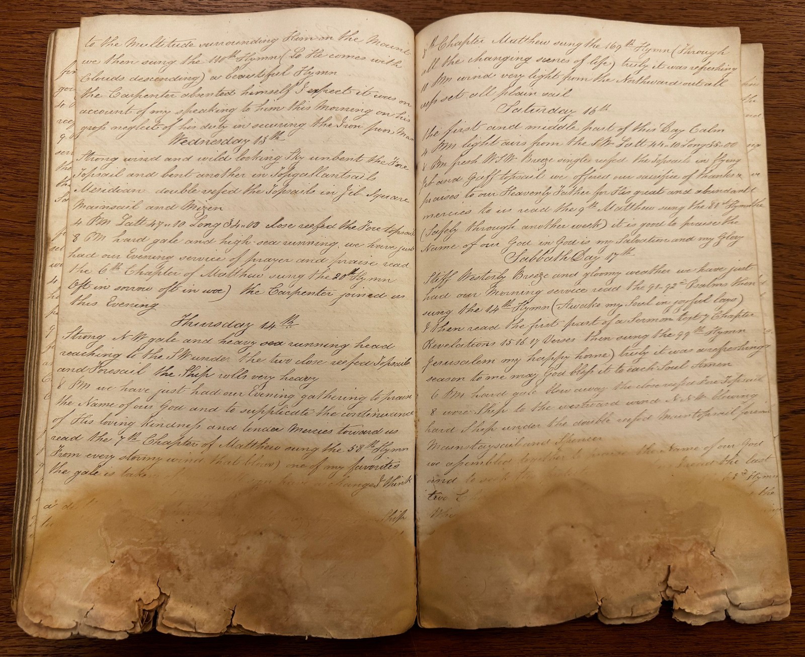 Manuscript Log Book Journal Barque Ship Marquis of Bute 1862 Cardiff Cape Verde