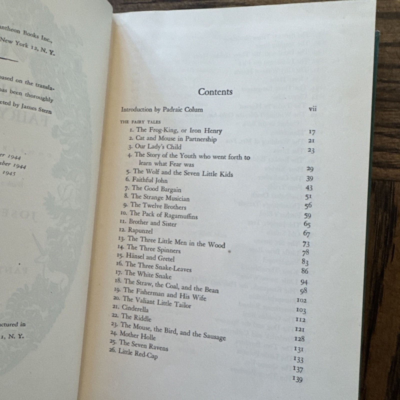 Grimm’s Fairy Tales Complete Ed Josef Sharl-illustrator Hardcover 1944 Pantheon