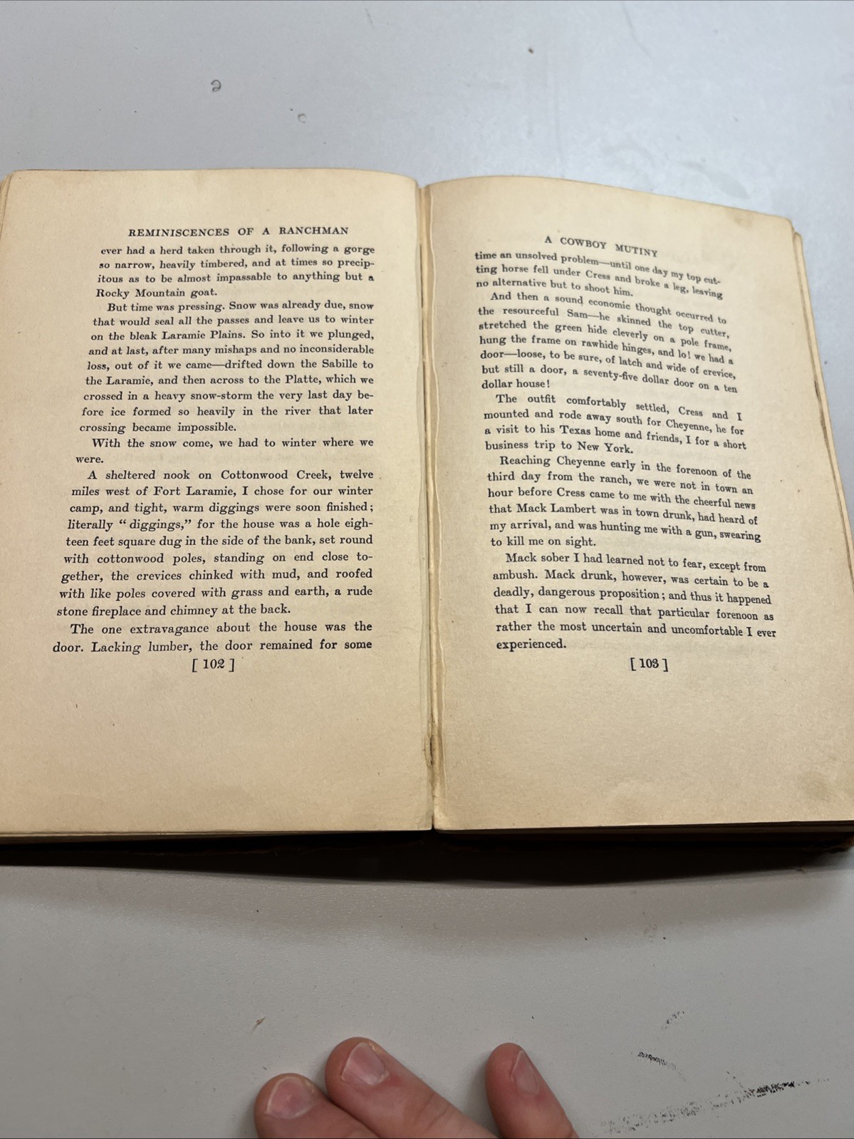 1910 First Edition Cowboy Life on the Western Plains, Clarence King, Cheyenne