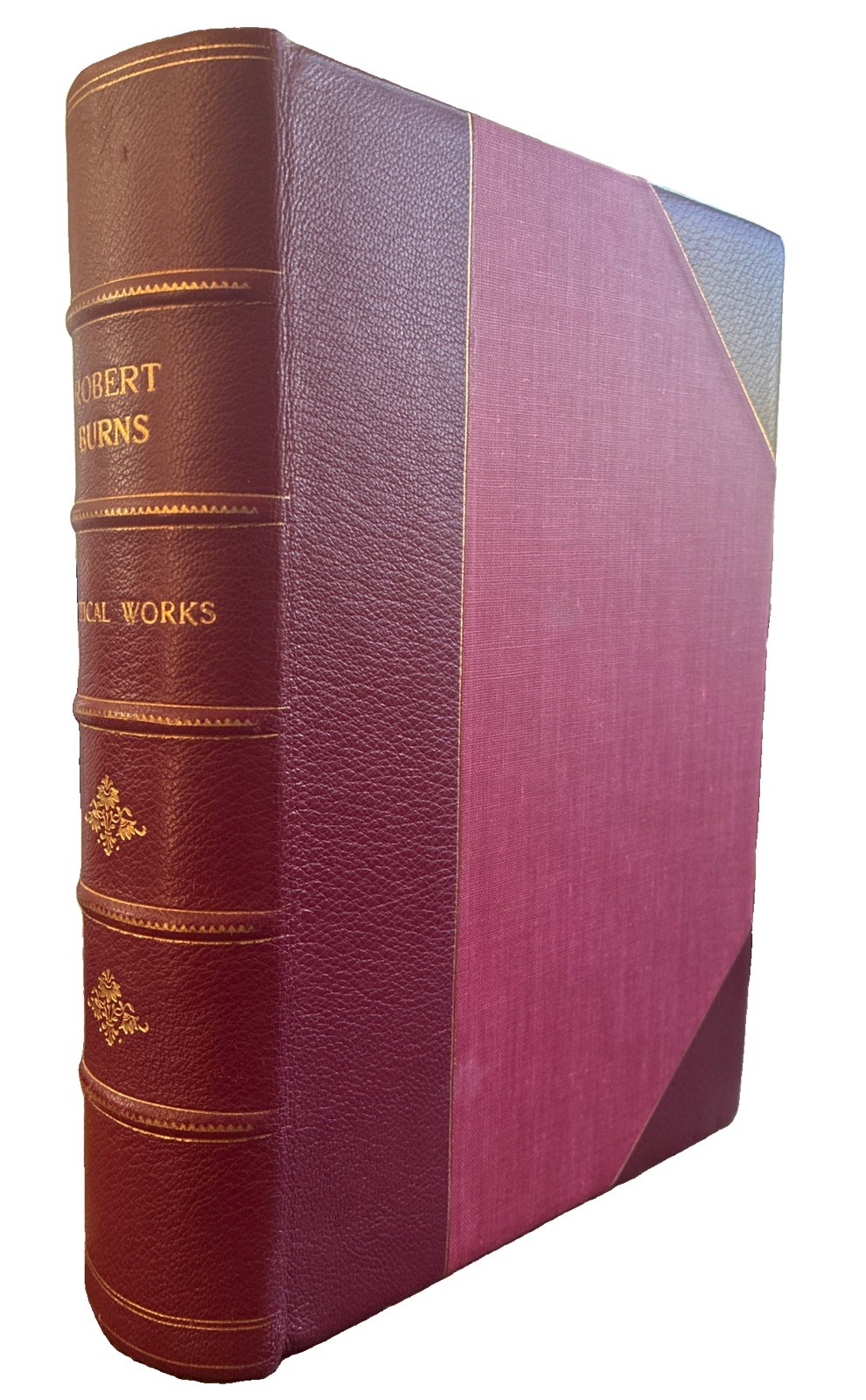 Poetical Works of Robert Burns c. 1874 Leather, Beautifully Rebound 604pp Phila