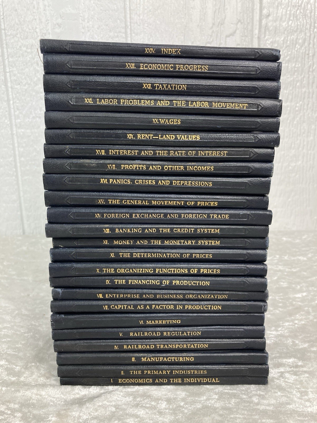 Economics For Executives Book Set Depression Era 24 Volume 1st Edition Antique