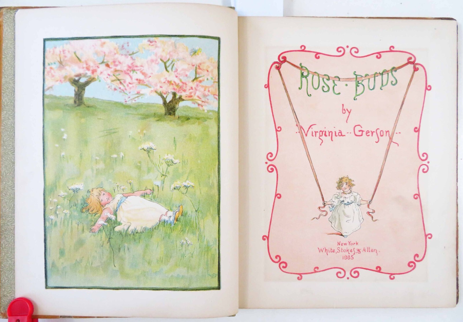 1885 ROSE BUDS by VIRGINIA GERSON; True 1st Edition White Stokes & Allen; VG/HC
