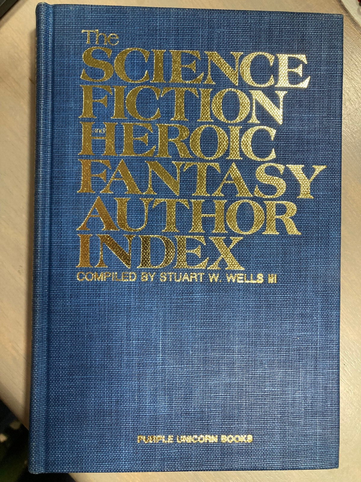 The Science Fiction Heroic Fantasy Author Index 1978 Purple Unicorn 1st ed.