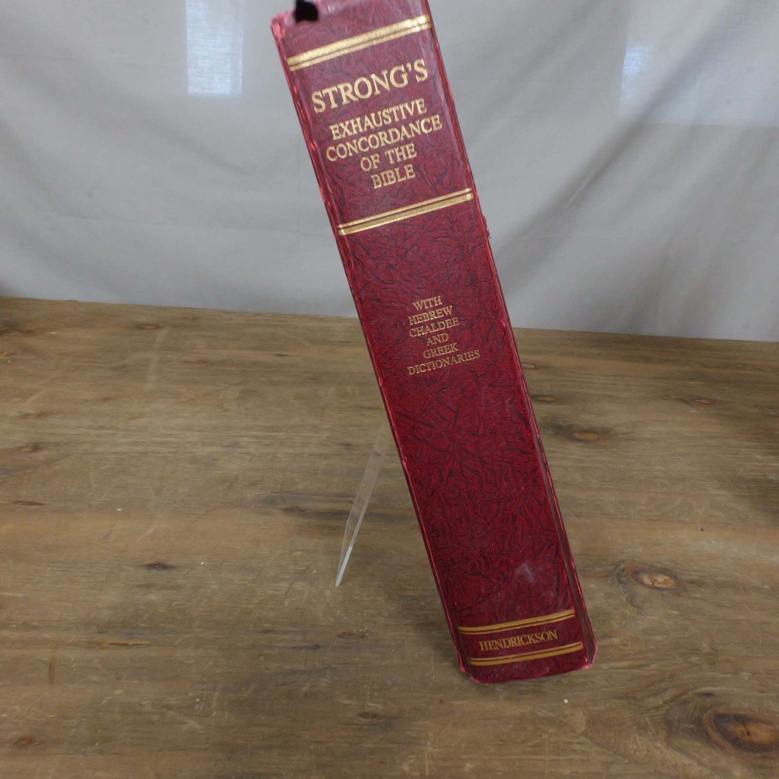 Hendrickson Strong’s Exhaustive Concordance of the Bible Hardcover Red Edition