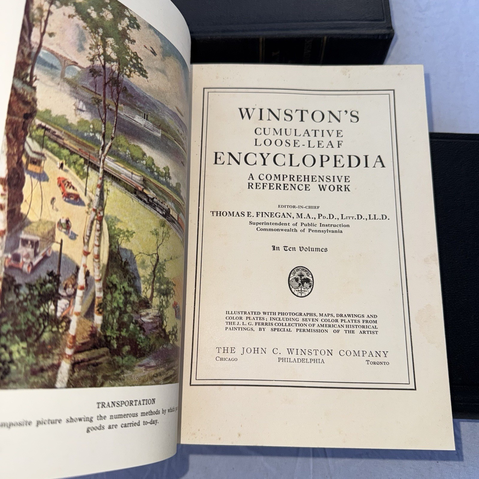 Winston’s Cumulative Loose-Leaf Encyclopedia 1923 10 Volumes Complete