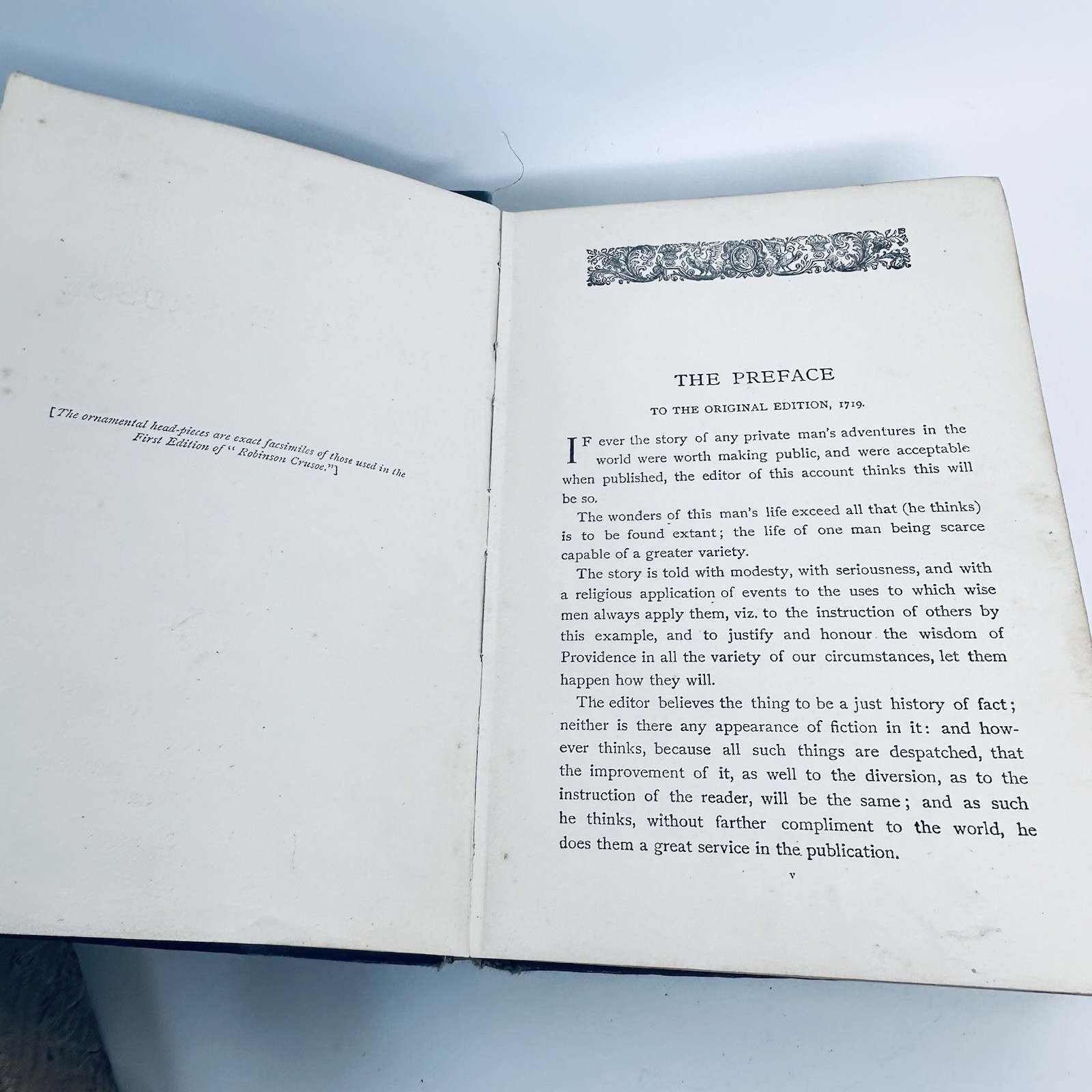 Antique Robinson Crusoe Book Frederick Warne Illustrated Victorian Edition