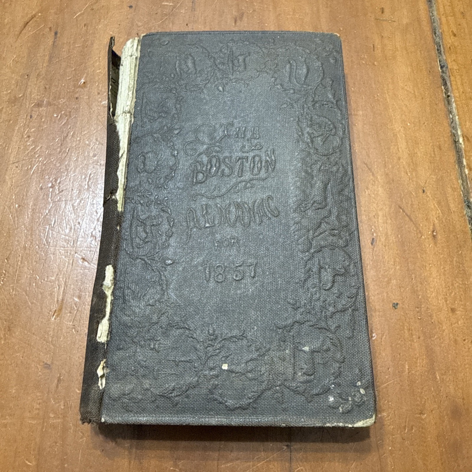 1857 The Boston Almanac for the Year 1857. Number XXII With MAP