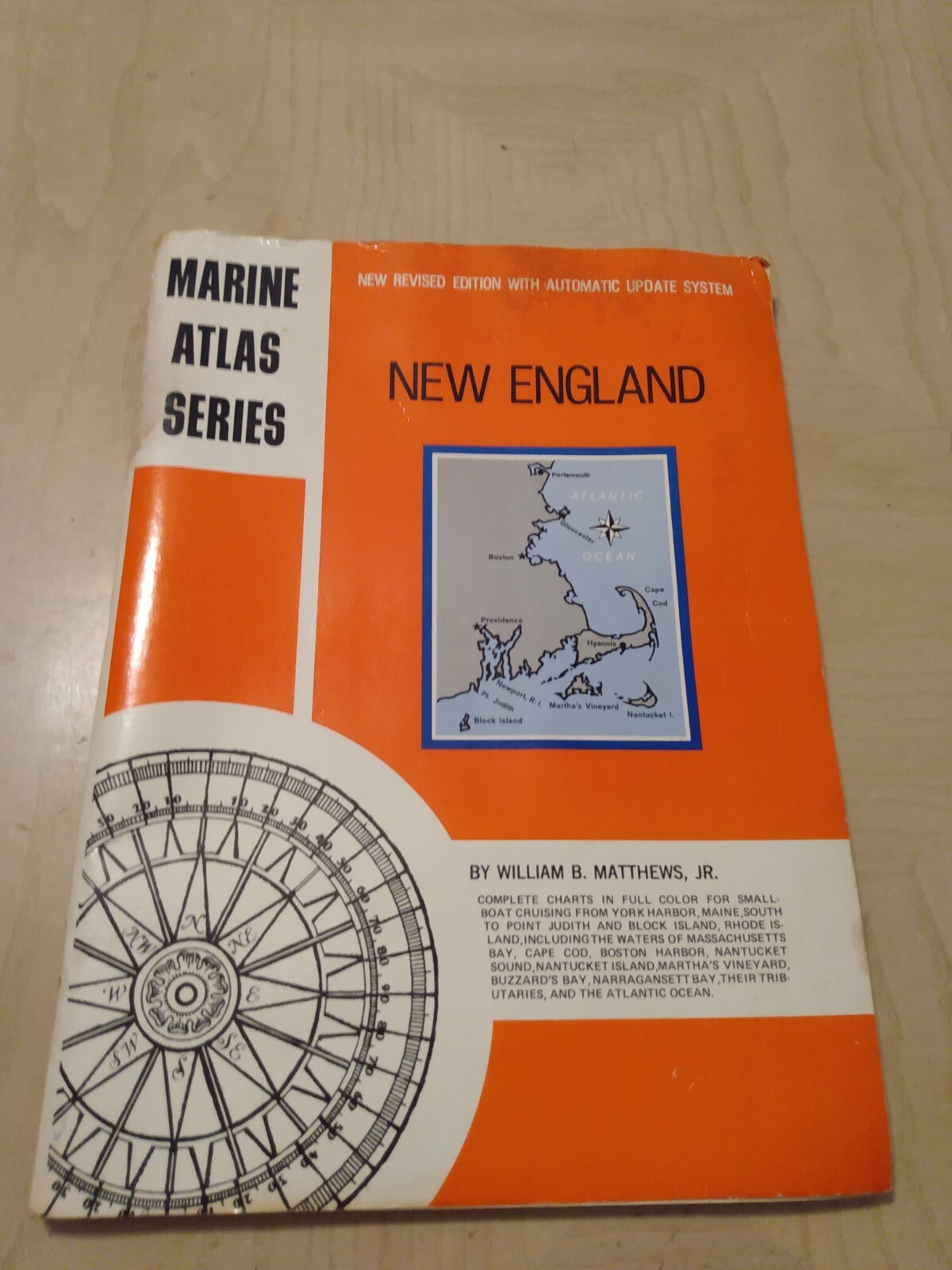 Marine Atlas Series New England 1973 Book Of Maps Nautical Maritime Ocean Sea 12