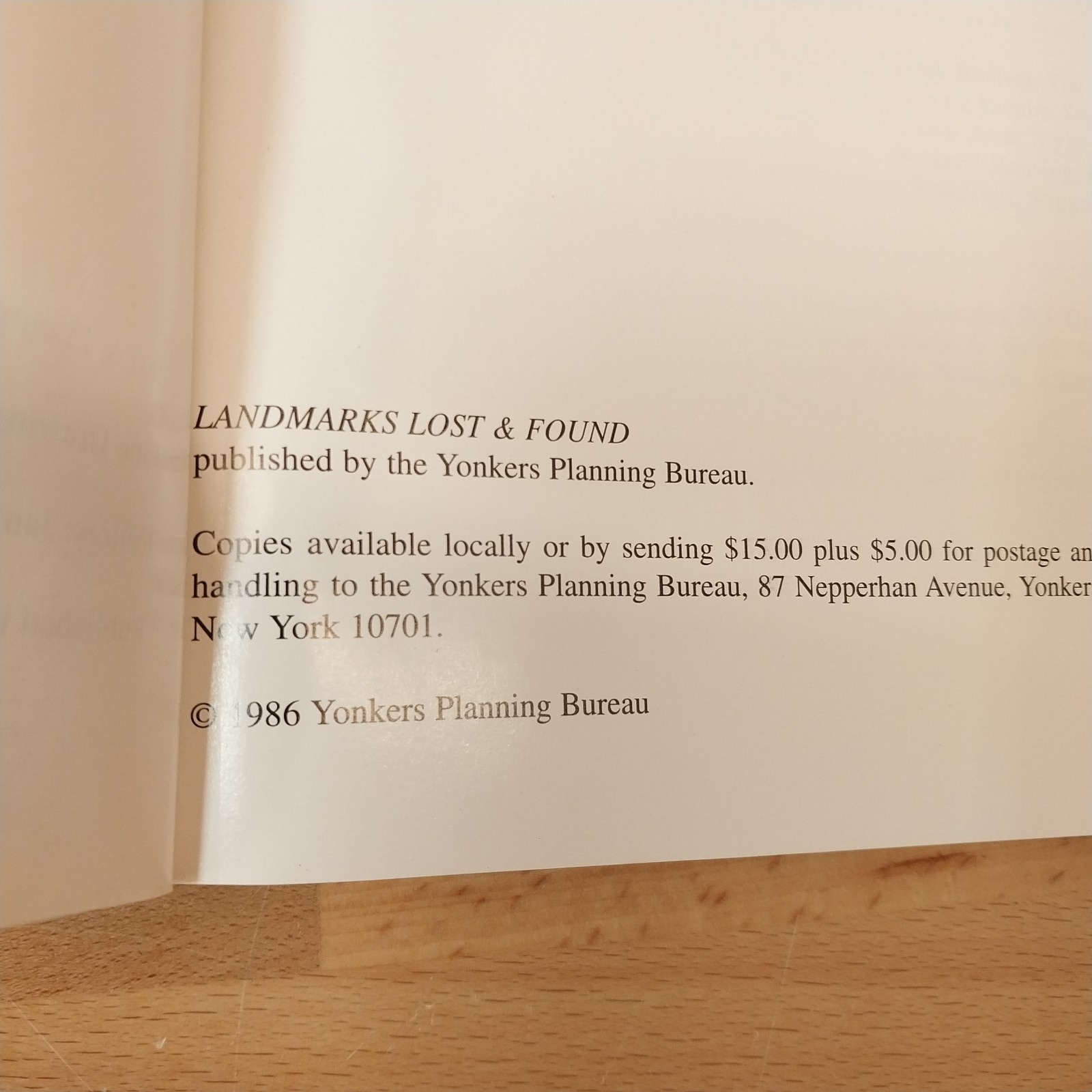LANDMARKS LOST & FOUND AN INTRODUCTION ARCHITECTURE HISTORY YONKERS NY