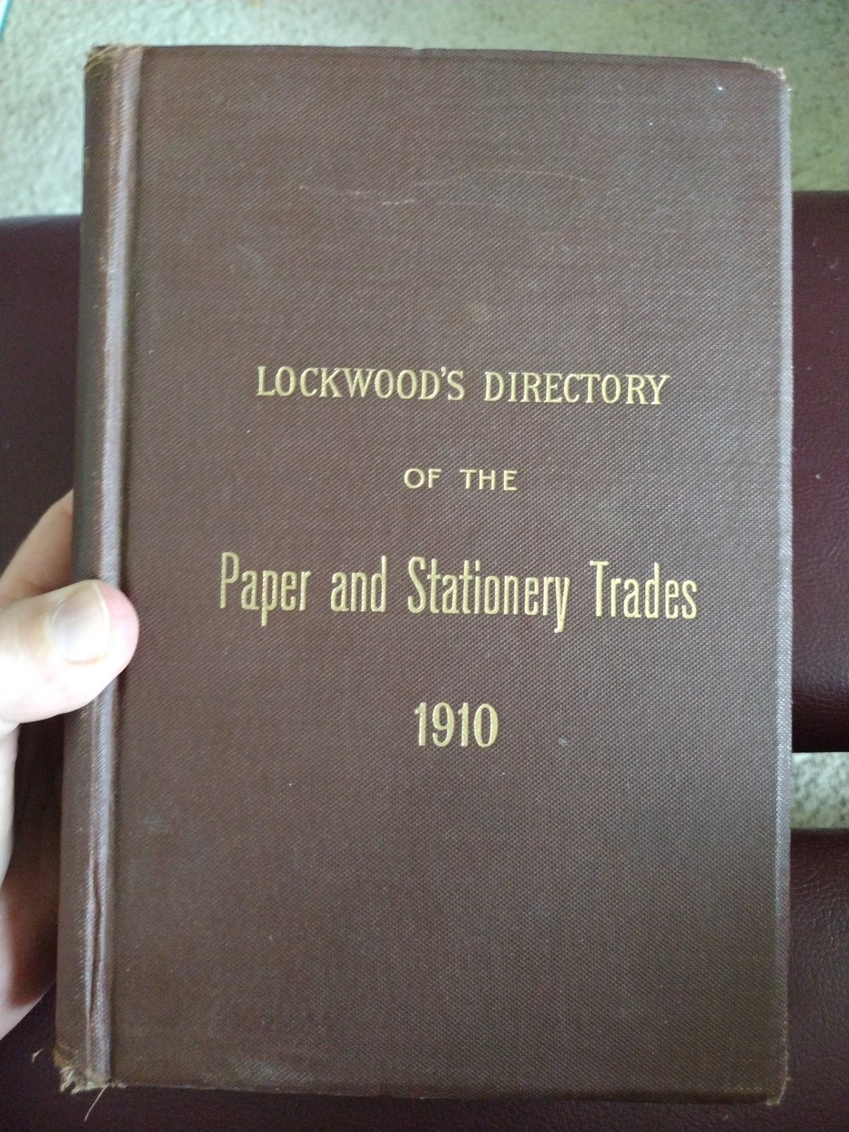Lockwood’s Directory of Paper & Stationery Trades 1910 Lockwood Trade Journal