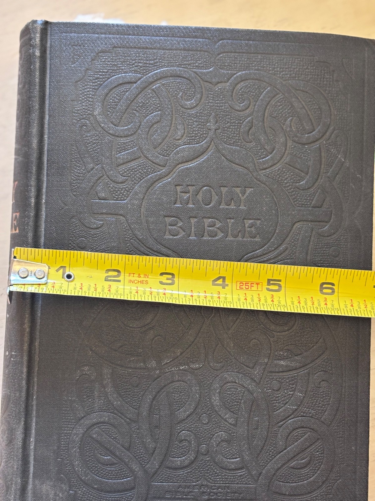 The Holy Bible Hardcover 1911 King James Antique American Bible Society Family