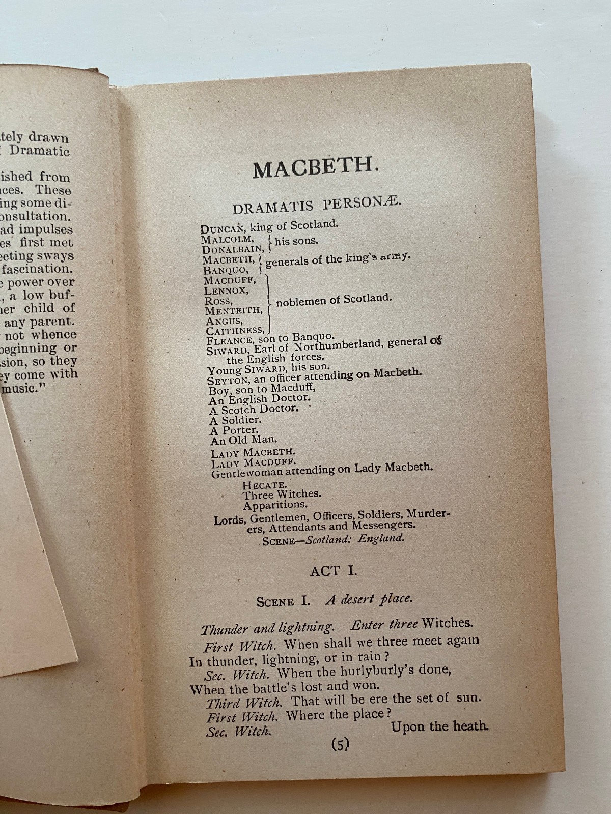 Macbeth Shakespeare edited Clark & Wright DECORATIVE GIFT BINDING 1890s Vintage