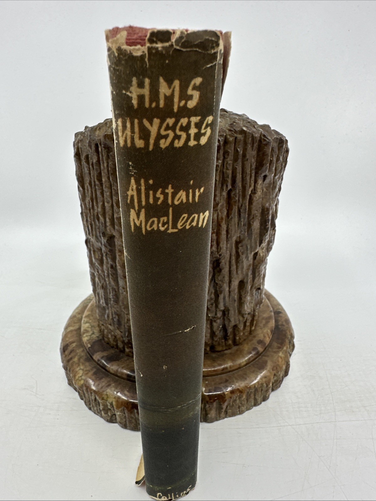 HMS Ulysses Alistair MacLean 1955 Collins WWII Naval Novel DJ (36-13)