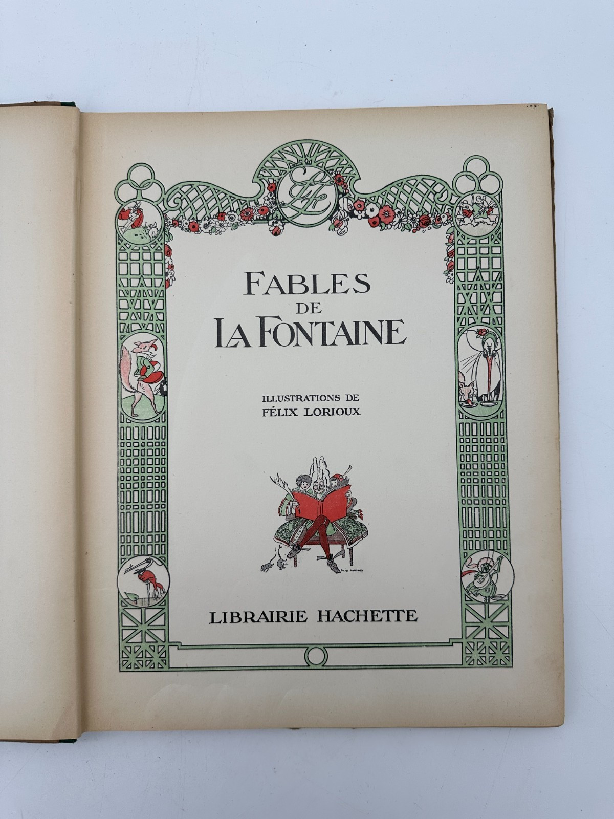 Fables de La Fontaine Felix Lorioux Illustrations Hachette French Edition