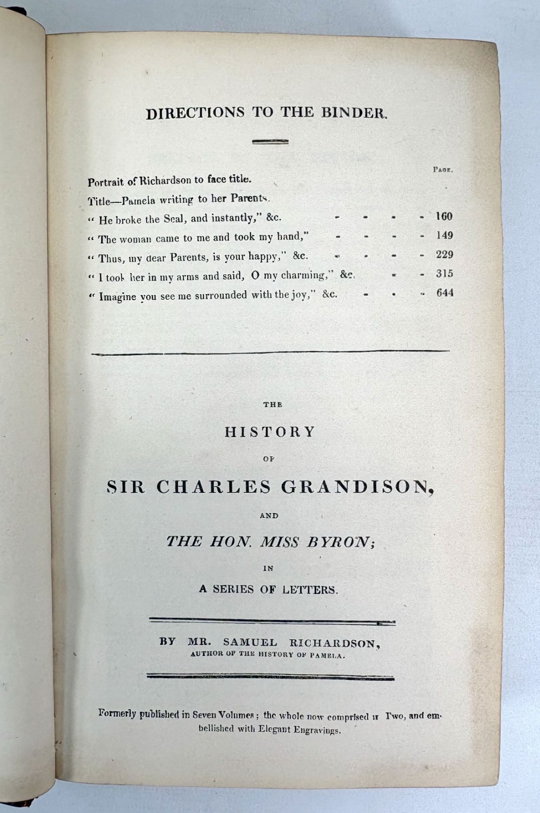 Pamela, or Virtue Rewarded, Samuel Richardson, 1820s, Thomas Kelly, London