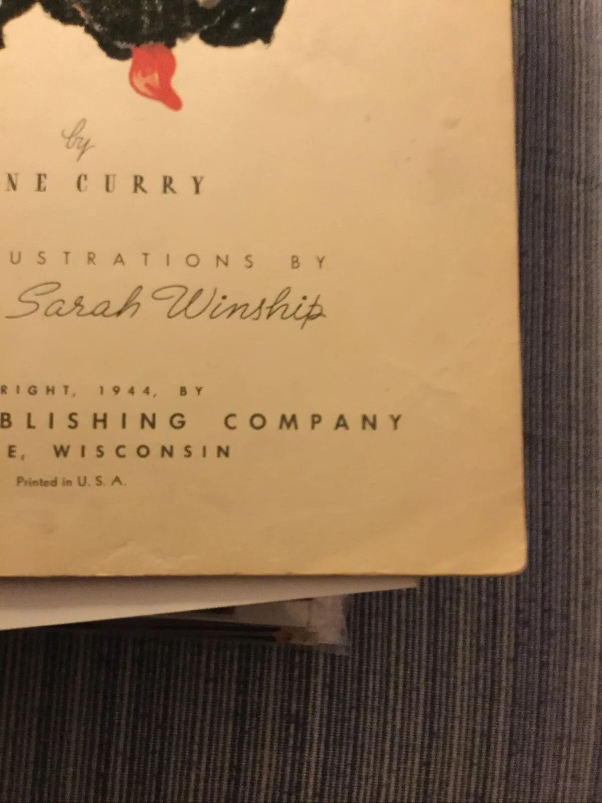 Woofus – The Woolly Dog 1944 Jane Curry Children’s Book