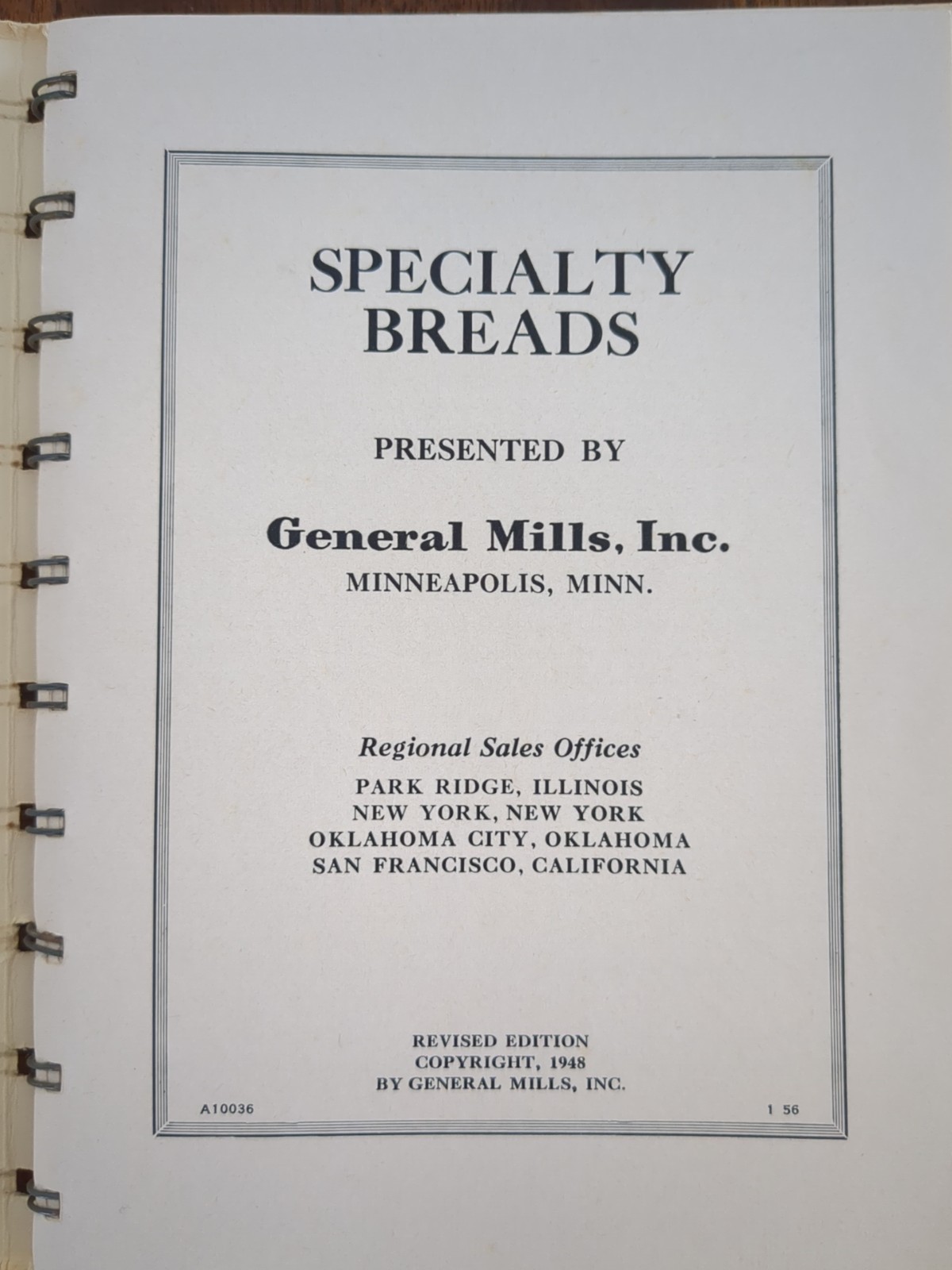 General Mills Specialty Breads, Bread Baking Formulas Commercial Tips, 1935 1936