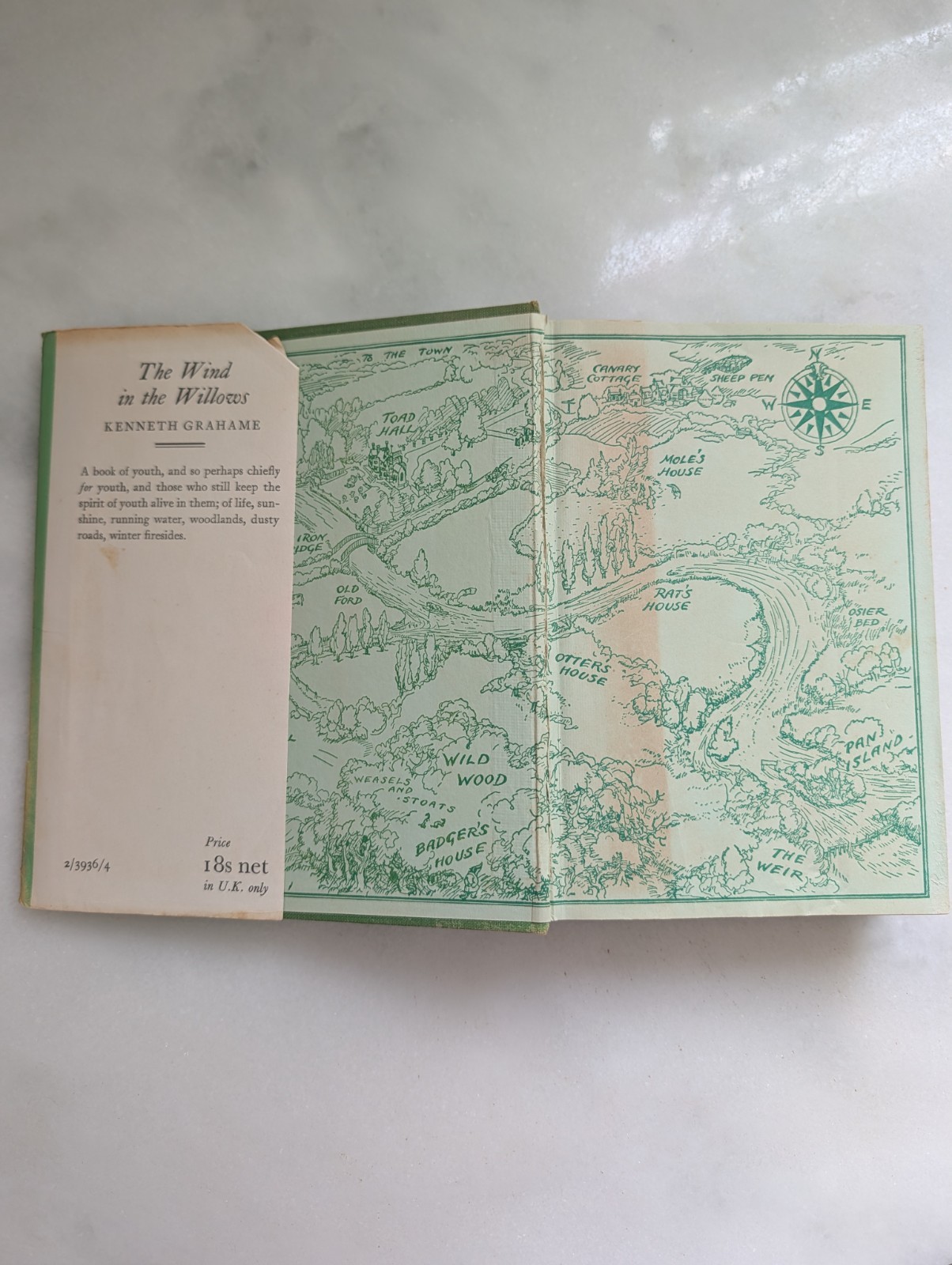 1963 The Wind in the Willows Vintage Hardcover Kenneth Grahame Ernest H. Shepard