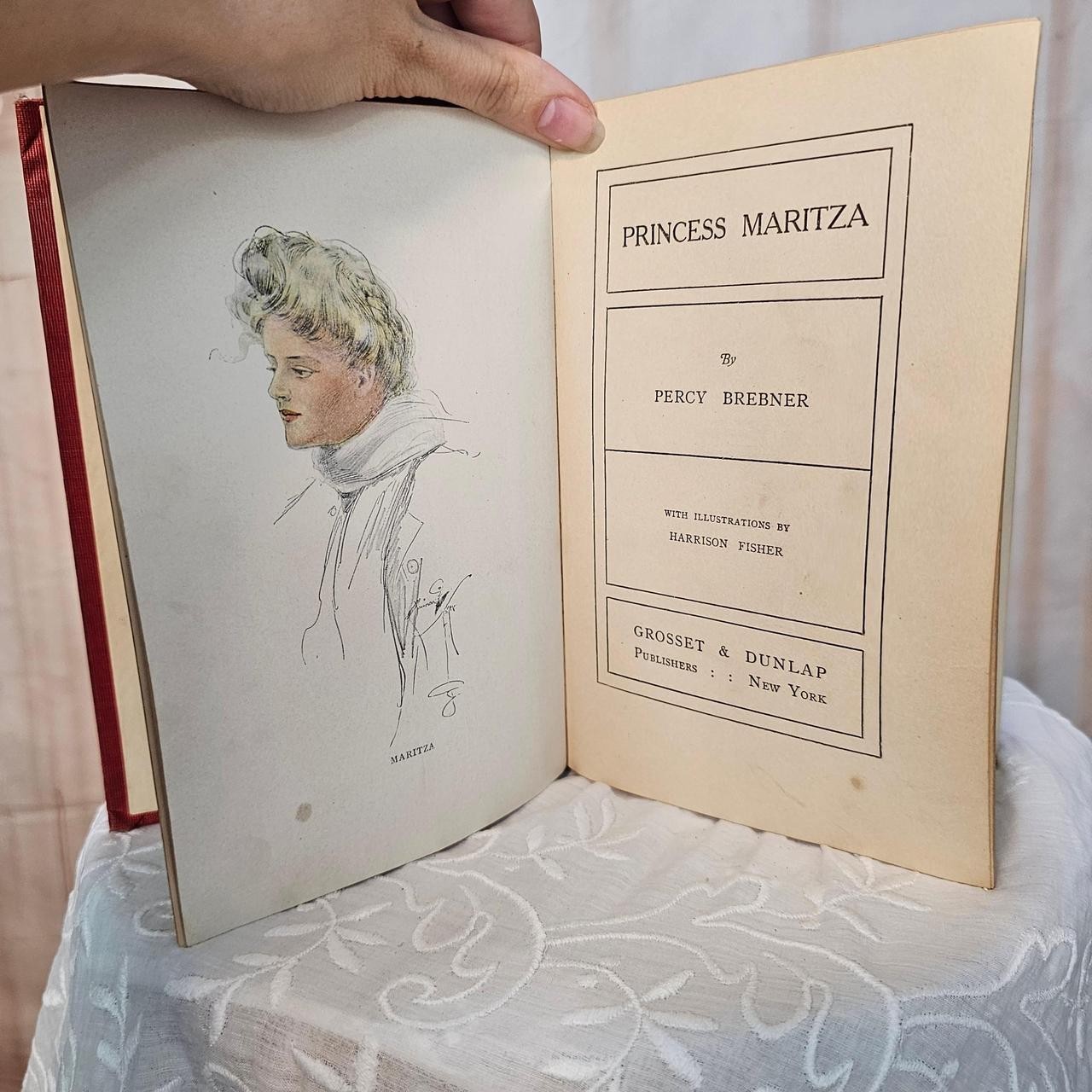 Princess Maritza Percy Brebner 1906 Hardcover Book Novel Antique Gibson Girl