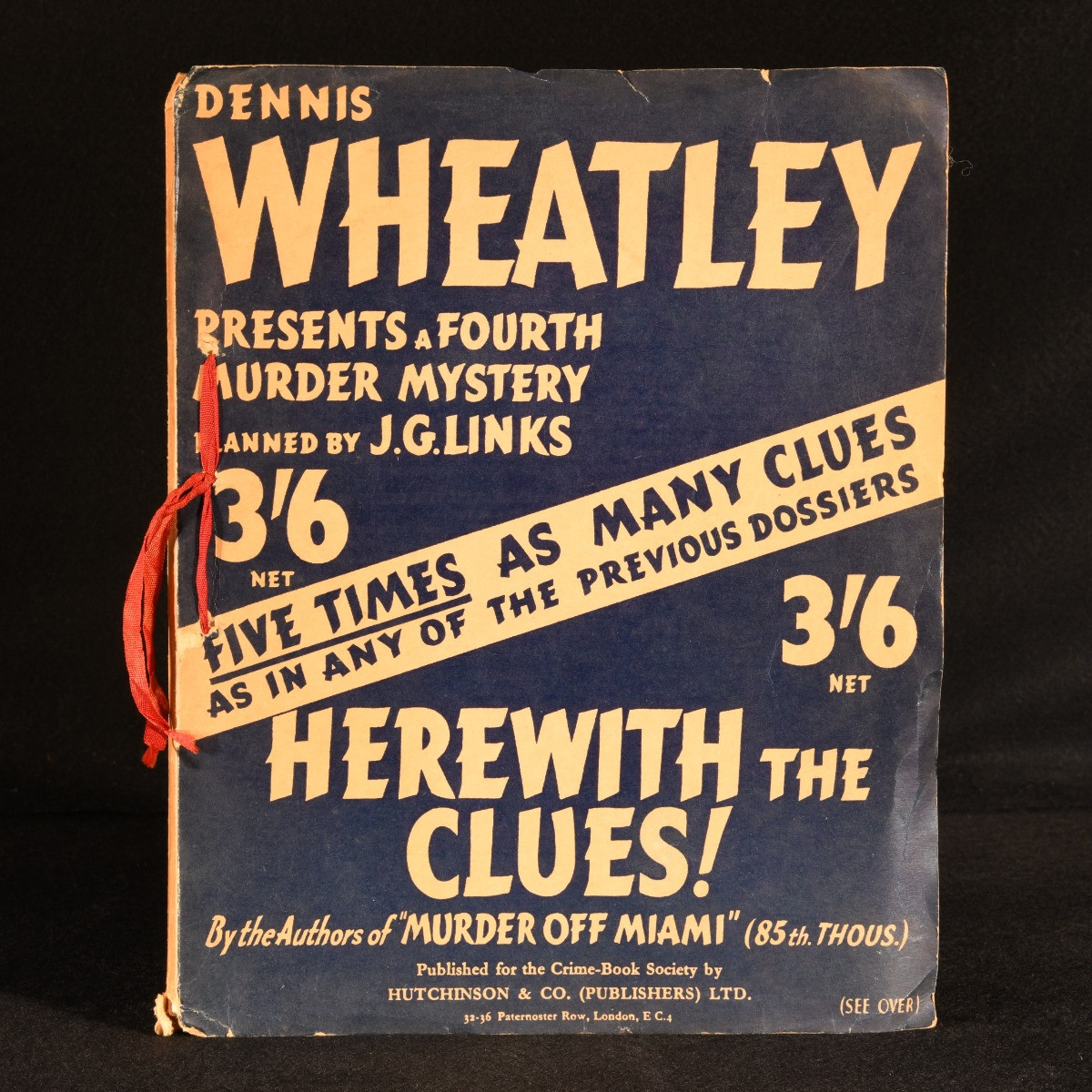 1939 Herewith the Clues! Dennis Wheatley Crime Dossier Scarce 1st