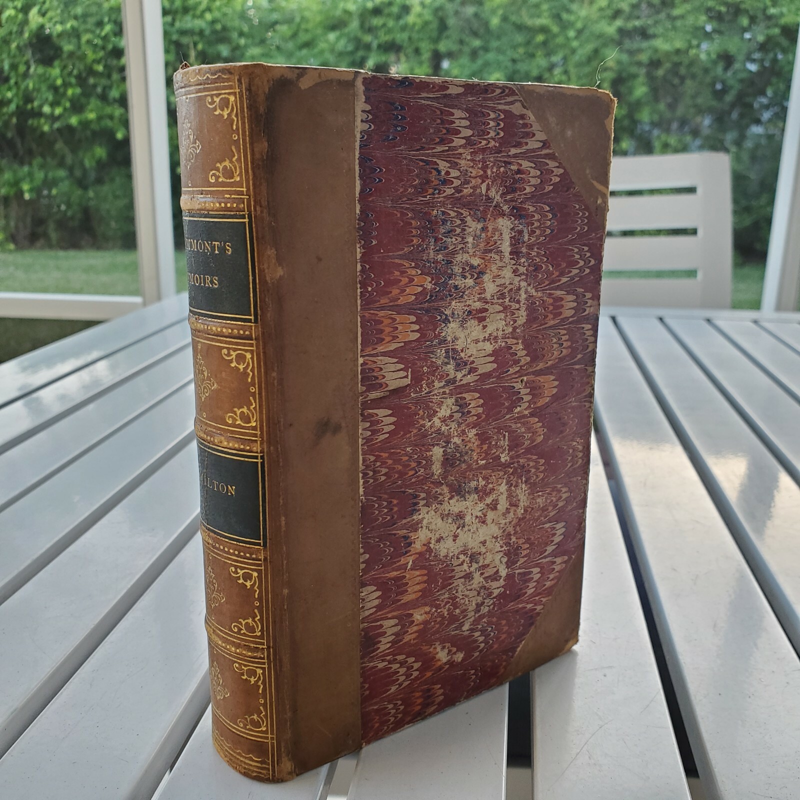 MEMOIRS OF THE COURT OF CHARLES THE SECOND BY COUNT GRAMMONT 1864 LEATHER